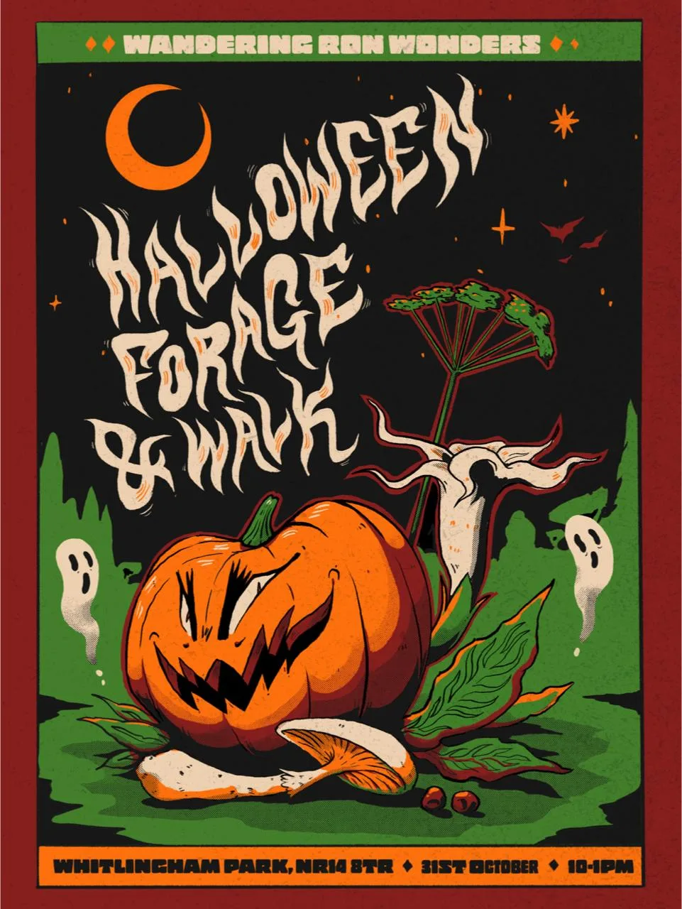 Halloween Forage & Walk with Wandering Ron at Whitlingham Country Park