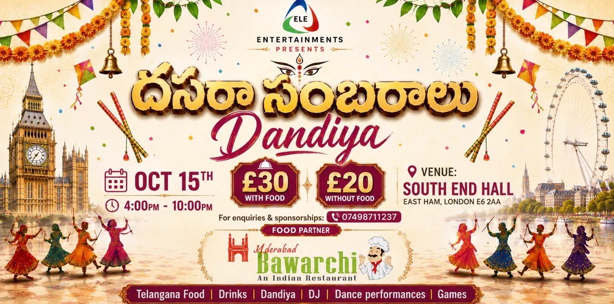 London దసరా సంబరాలు & DANDIYA by ELE ENTERTAINMENTS