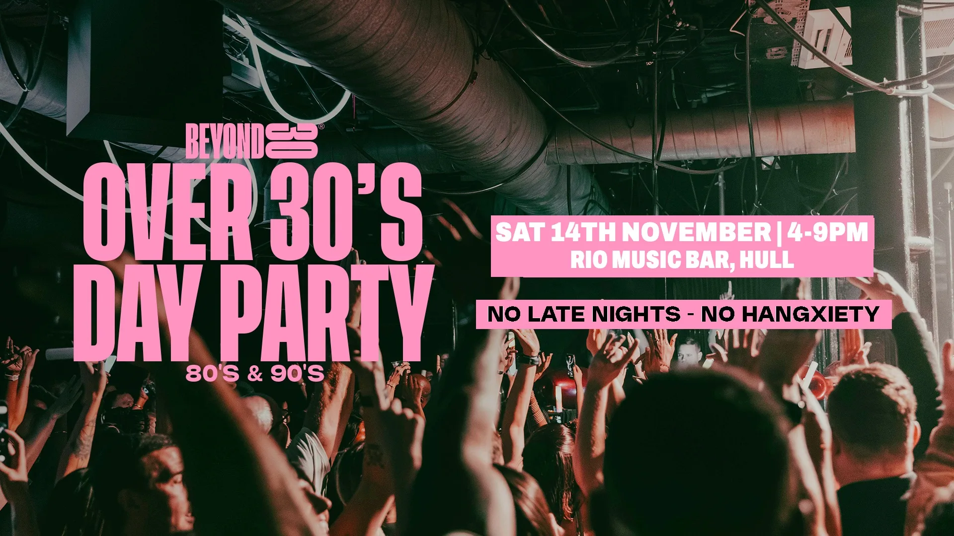 80s & 90s Over 30s Daytime Clubbing - HULL🕺🏽 at Rio Music Bar