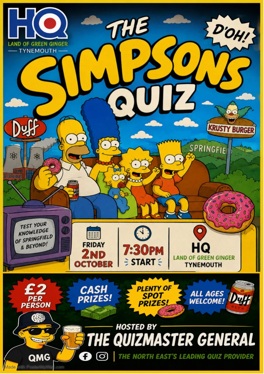The Simpsons Quiz at The QMG Headquarters