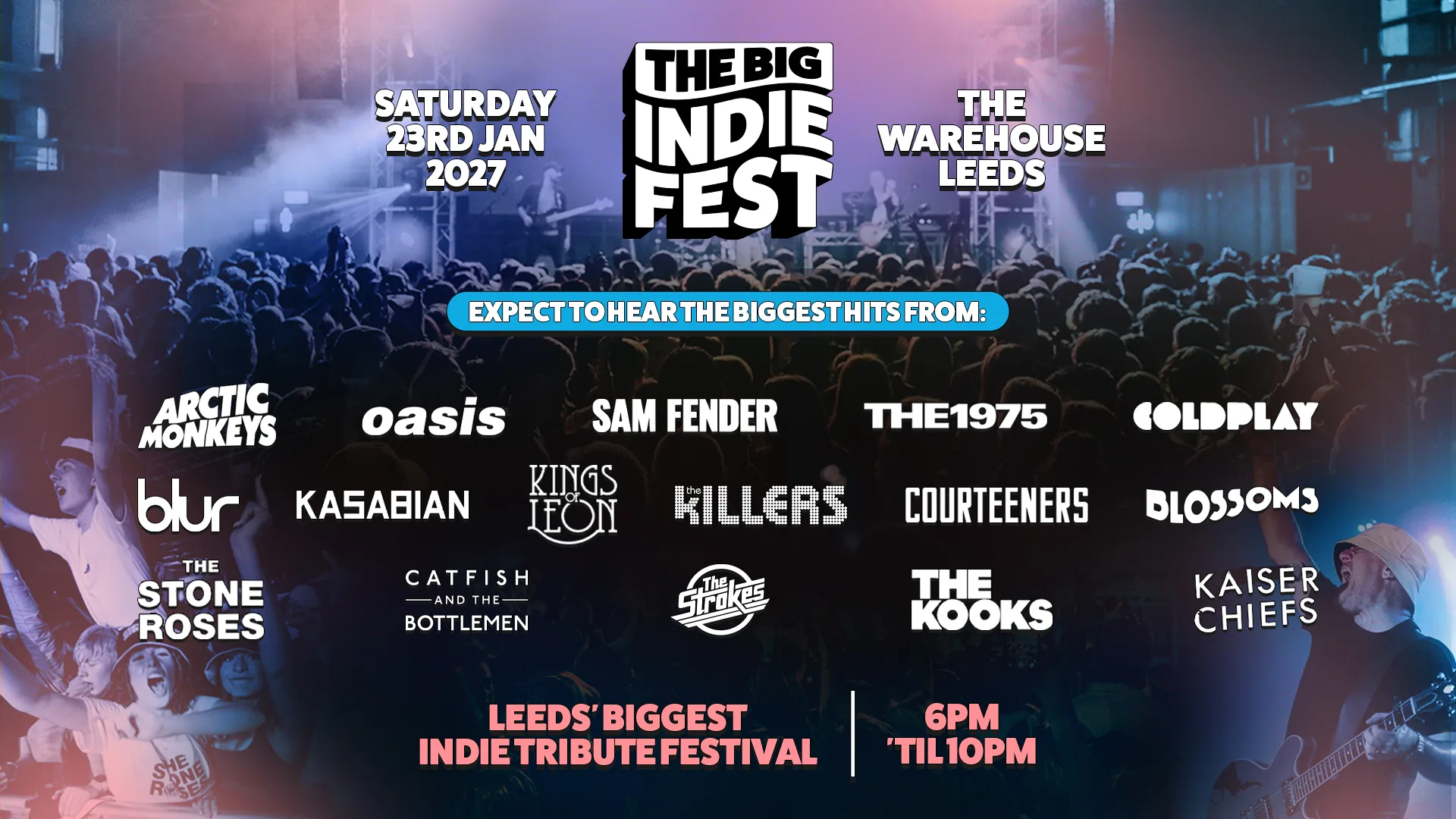 The BIG Indie Tribute Festival In Leeds! at The Warehouse