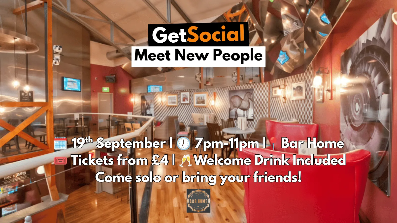 GetSocial Drinks | Meet New People & Make Friends (20s–40s) 🍹