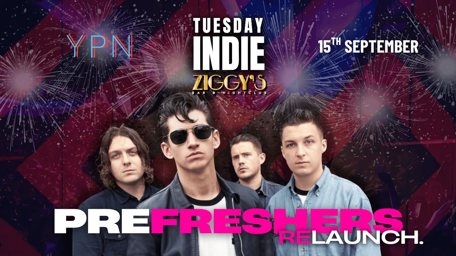 TUESDAY INDIE Ziggy's PREFRESHERS LAUNCH - 15th September at Ziggy's Bar & Nightclub