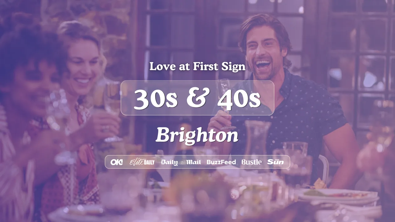 30s & 40s Singles Night at Be at One Brighton | Love at First Sign