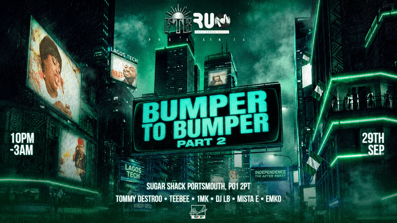 BUMPER TO BUMPER PT 2 🇳🇬 at The Sugar Shack Nightclub
