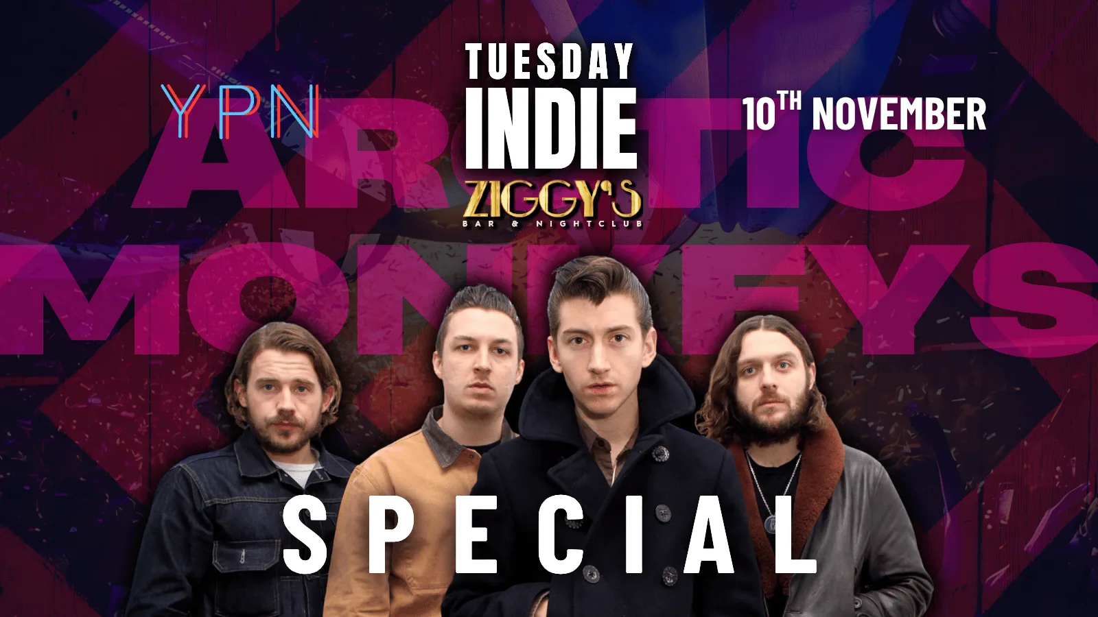 TUESDAY INDIE Ziggy's ARCTIC MONKEYS SPECIAL - 10th November