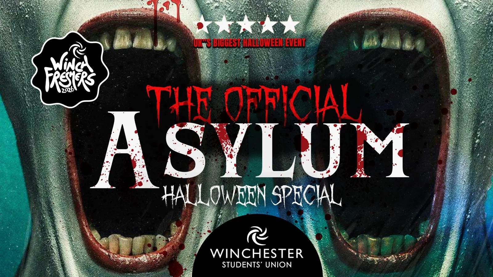 OFFICIAL WINCHESTER SU HALLOWEEN 🎃 - THE OFFICIAL ASYLUM - Sold out 10 years running! at Winchester Students Union