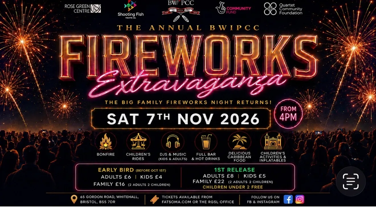 THE ANNUAL BRISTOL FIREWORKS EXTRAVAGANZA at Rose Green