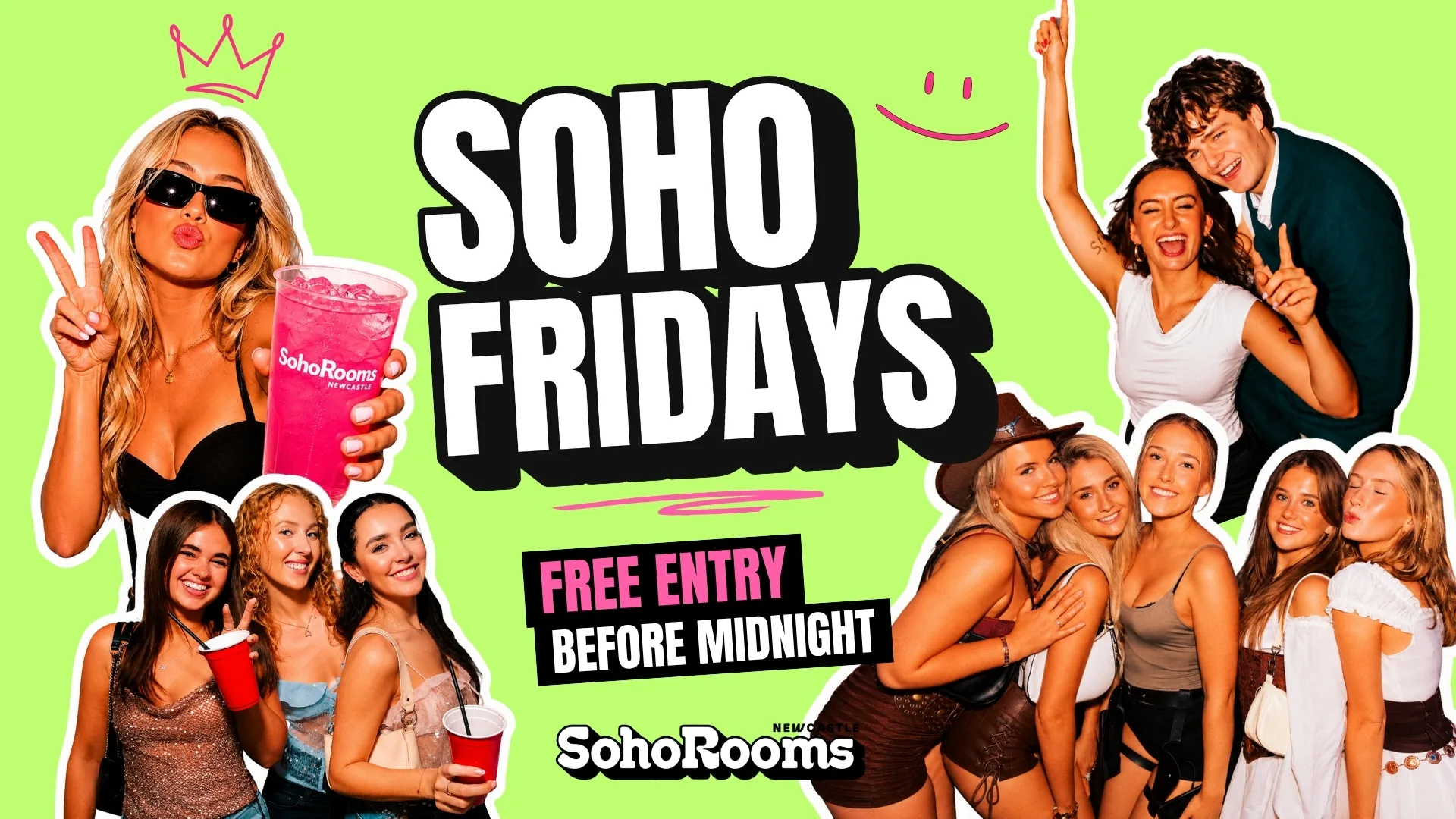 Soho Fridays🍒 | Soho Rooms Newcastle