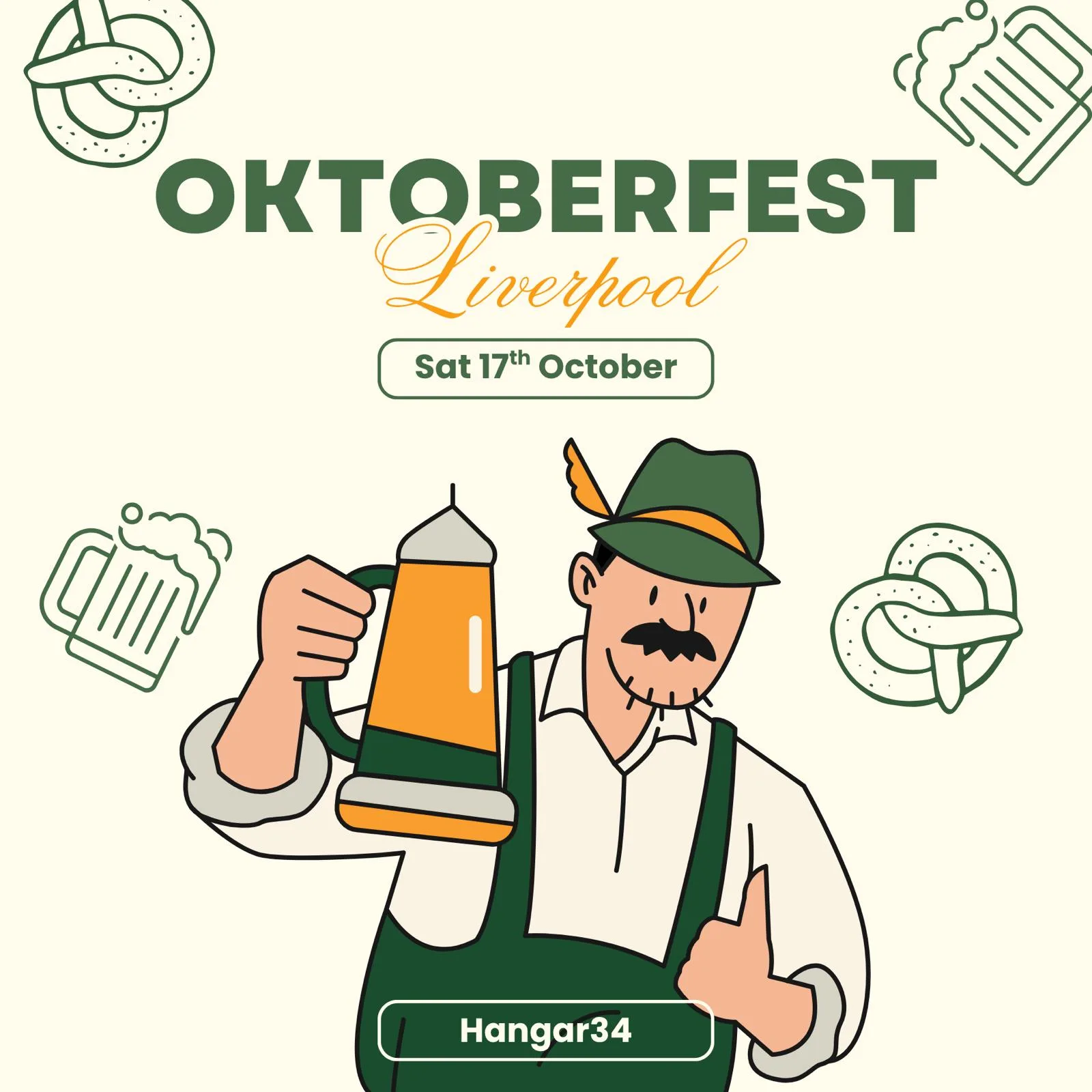 Oktoberfest Liverpool 2026 at Hangar 34