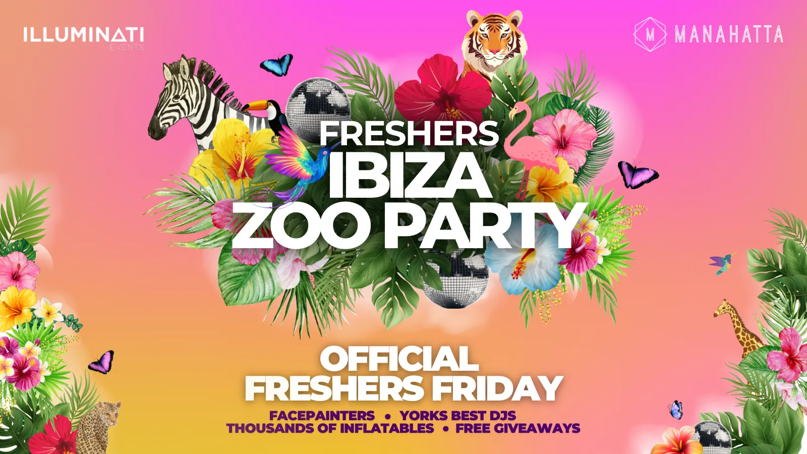 Official Freshers Ibiza ZOO PARTY 🦁🦓🌴