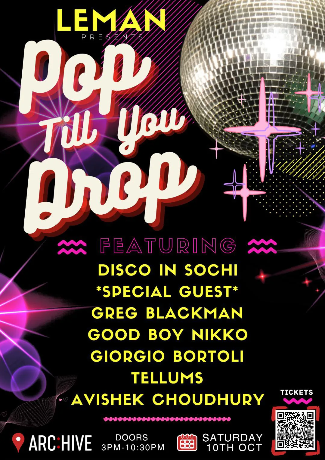 LEMAN presents “Pop till You Drop!”