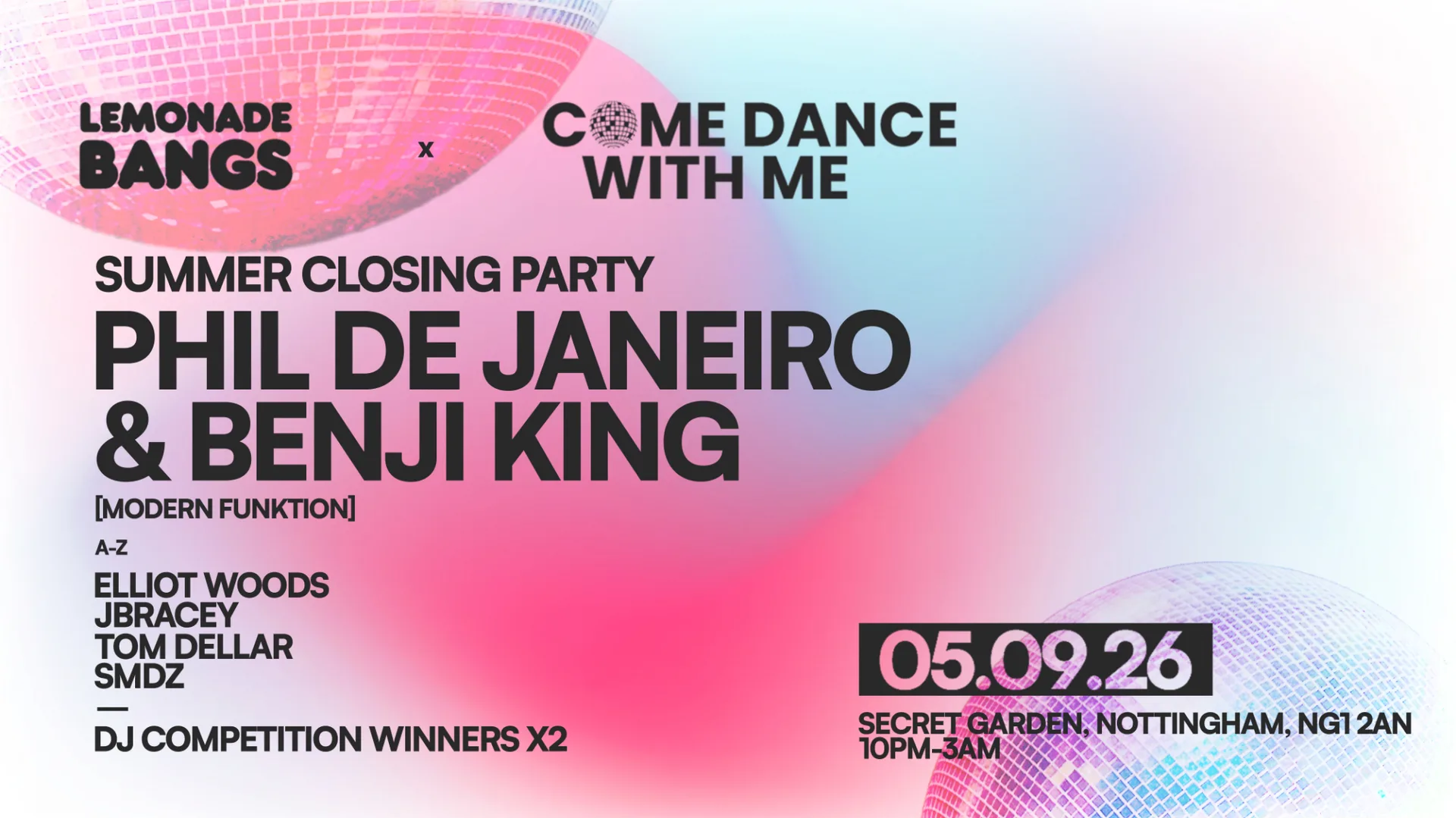 PHIL DE JANEIRO & BENJI KING // LB X CDWM // SUMMER CLOSING GARDEN RAVE