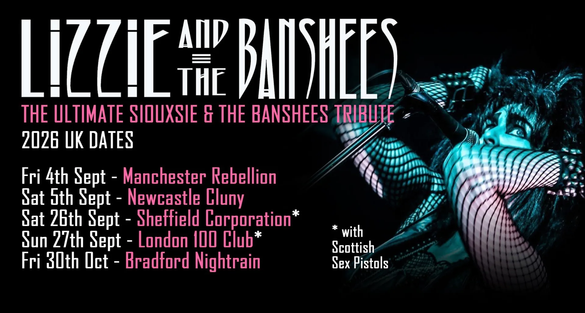 LIZZIE & THE BANSHEES  (Siousxie and the Banshees tribute)