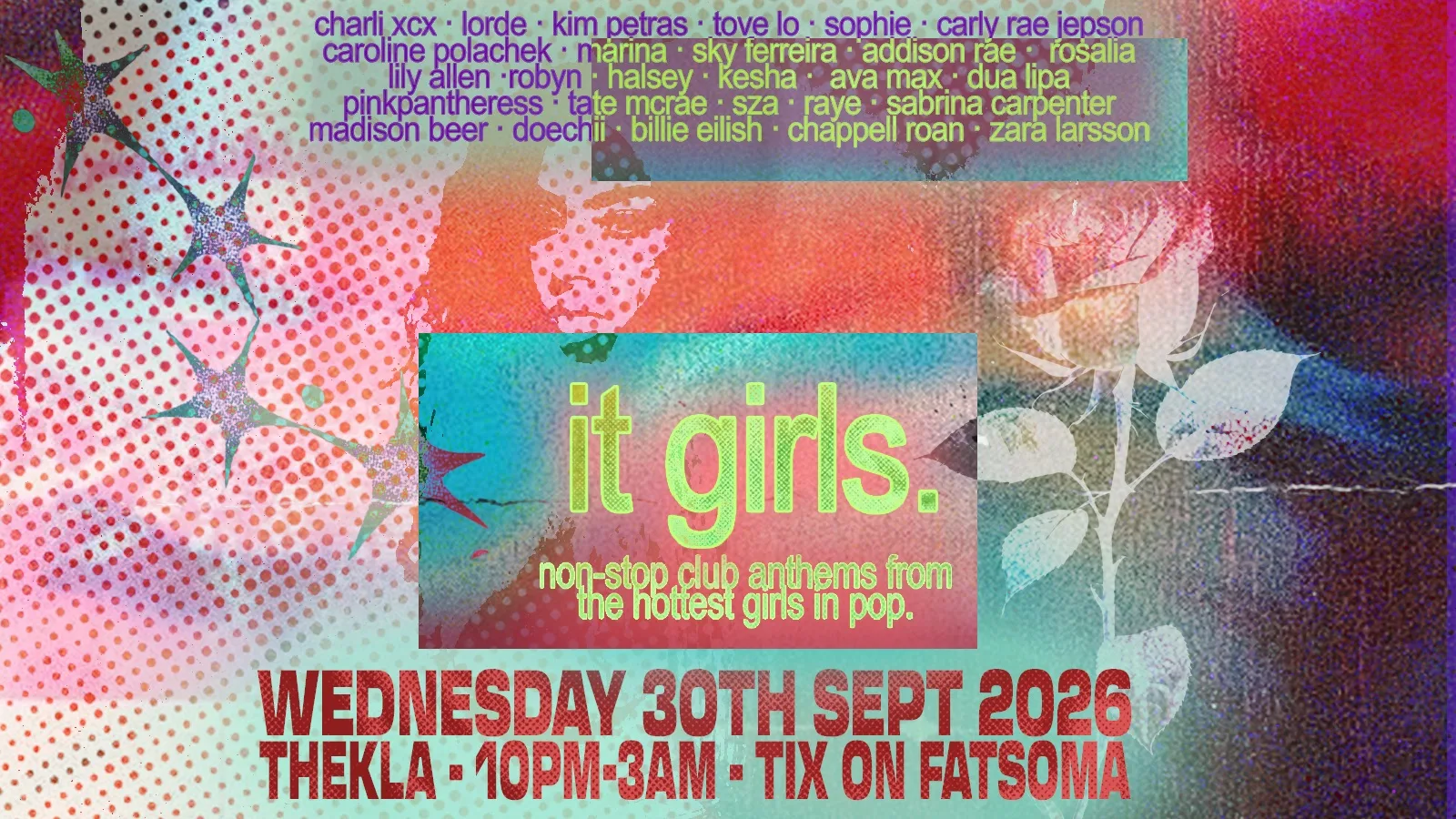 it girls. non-stop club anthems from the hottest girls in pop. at Thekla