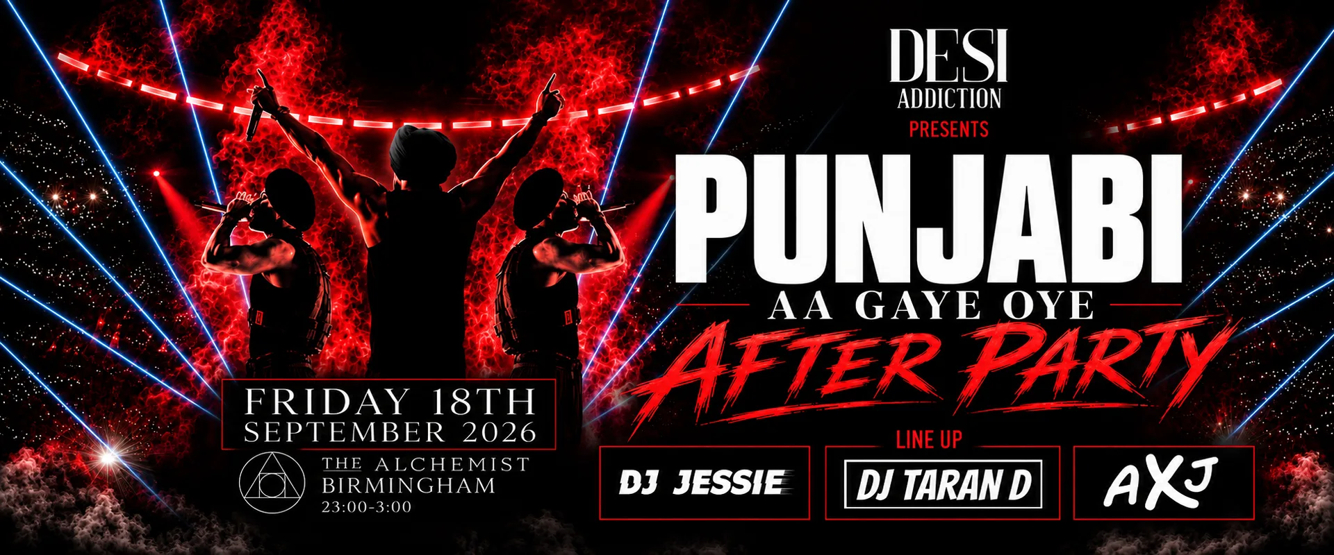 Desi Addiction - Diljit Dosanjh The After Party Punjabi Aa Gaye Oye | 18.09.2026 at The Alchemist Brindleyplace