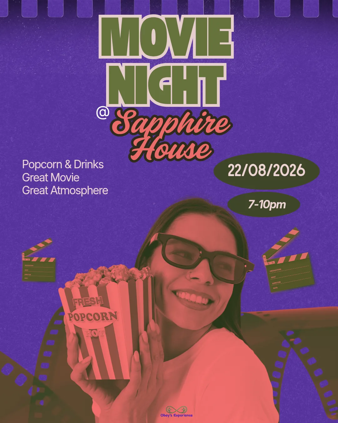 Movie Night @ Sapphire House at The Place - Workspaces, Luxury House Rentals, Function Rooms & Events