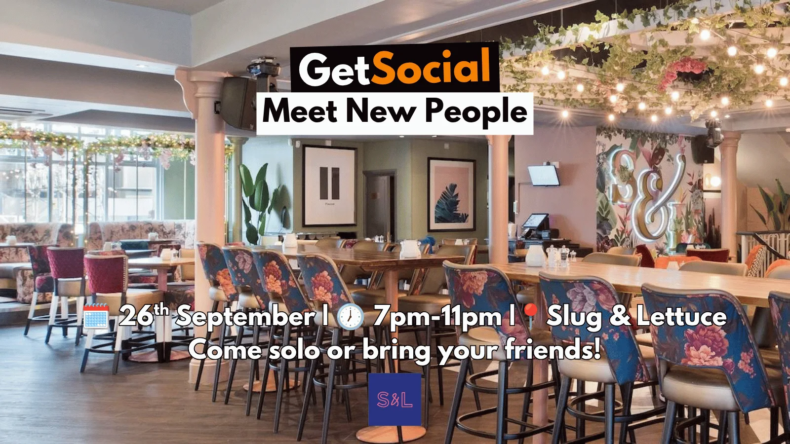 GetSocial Drinks | Meet New People & Make Friends (20s–40s) 🍹 at Slug & Lettuce - Sheffield