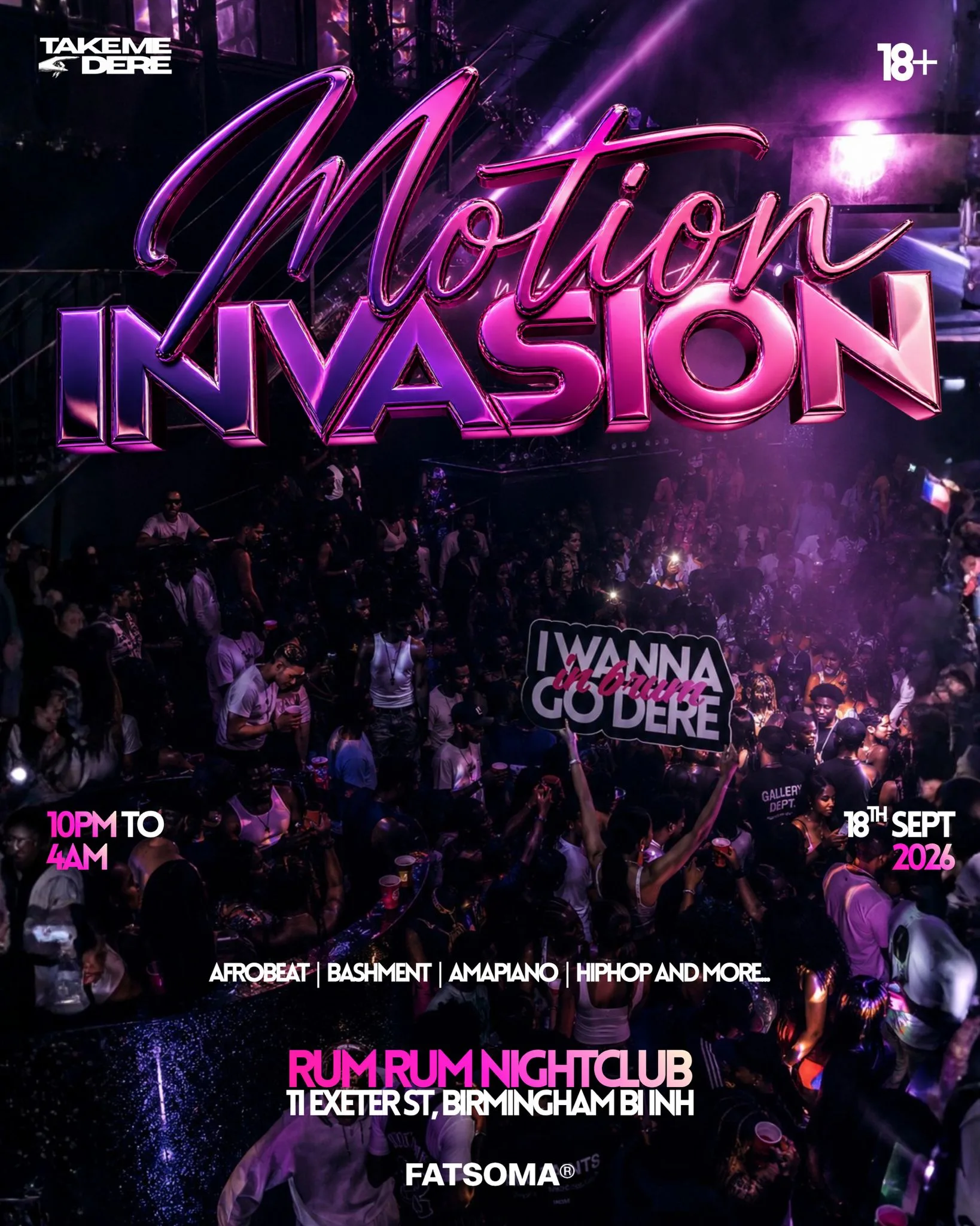 🔥 MOTION INVASION — BIRMINGHAM! 🔥 at RumRum VIP Bar & Lounge