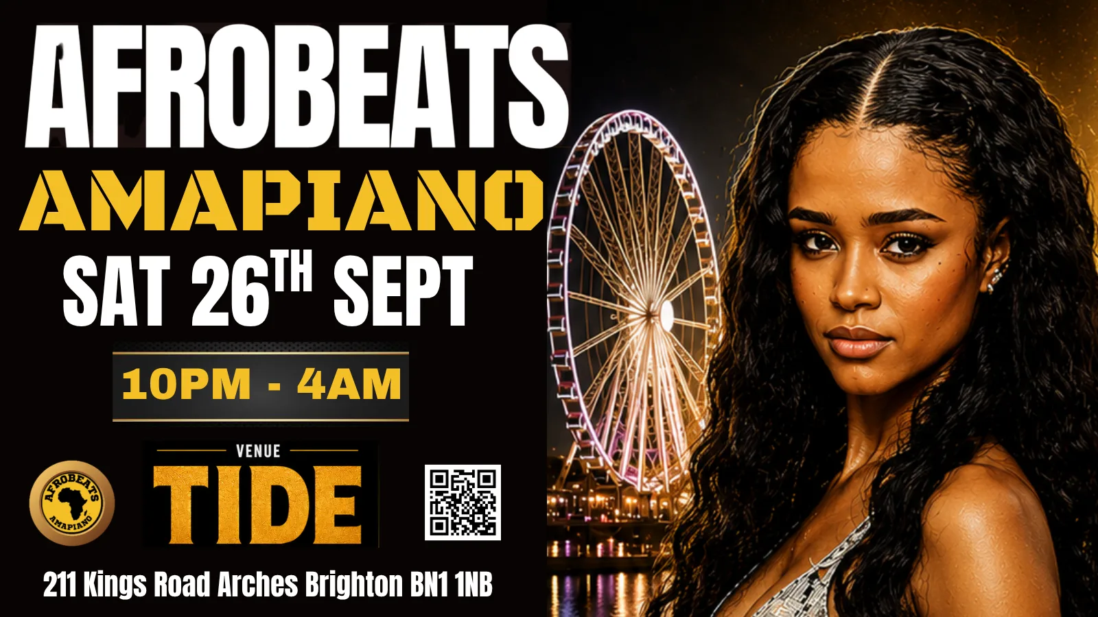 AFROBEATS + AMAPIANO NIGHT I SAT. 26TH SEP | TIDE BEACH CLUB | at Tide Beachclub-Nightclub