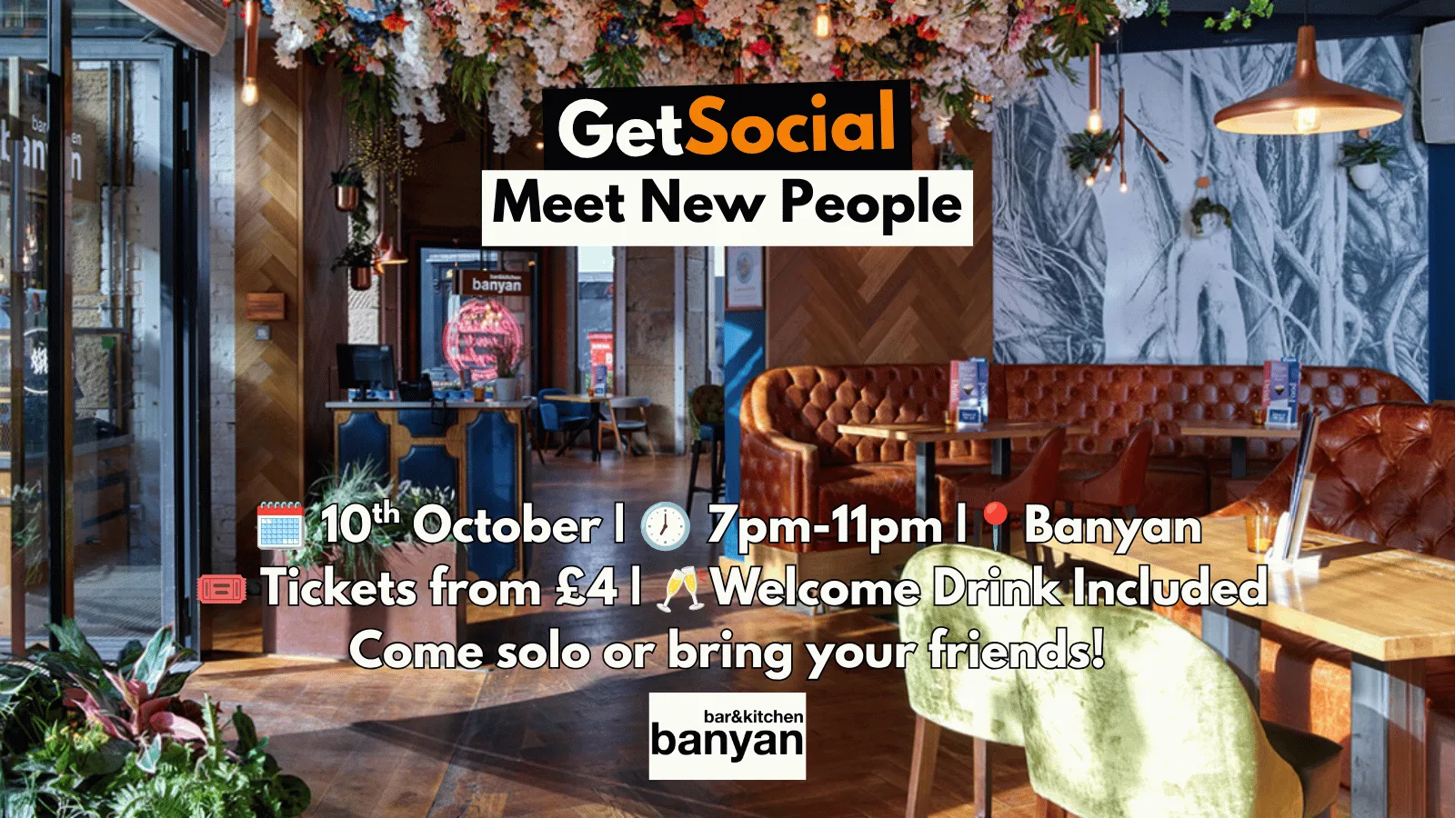 GetSocial Drinks | Meet New People & Make Friends (20s–40s) 🍹
