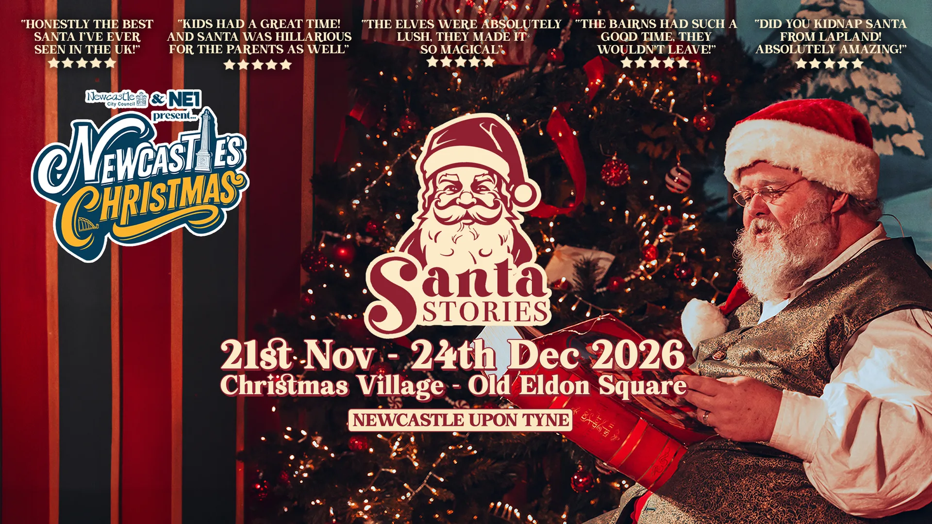 Santa Stories 🎅📖 Christmas Village / Thursday 24th December (2026) at Old Eldon Square