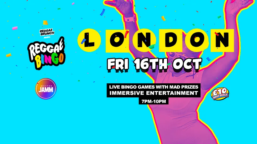 Reggae Bingo - London - Fri 16th Oct at Brixton Jamm