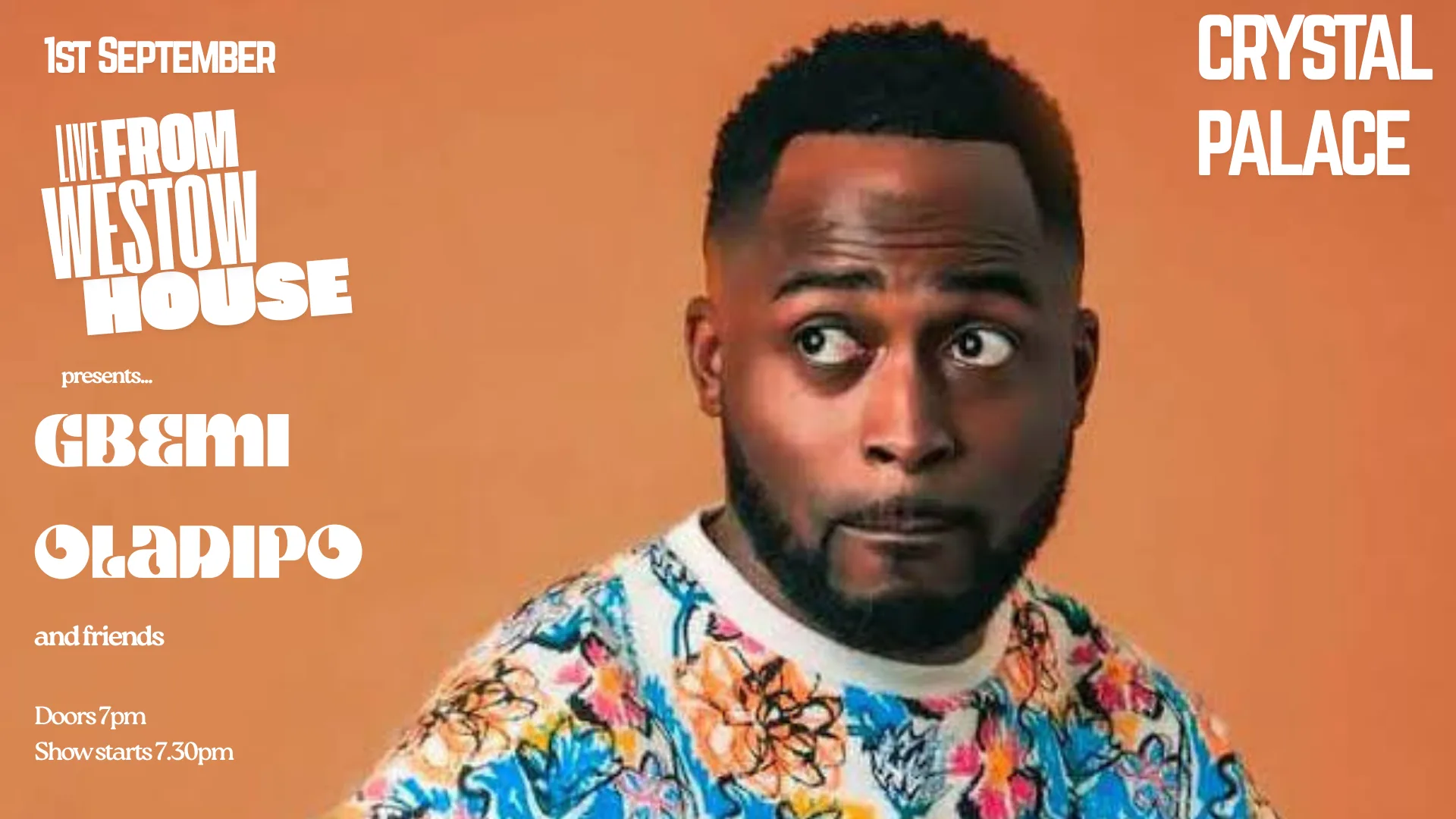 GBEMI OLADIPO: Live From Westow House 2nd September
