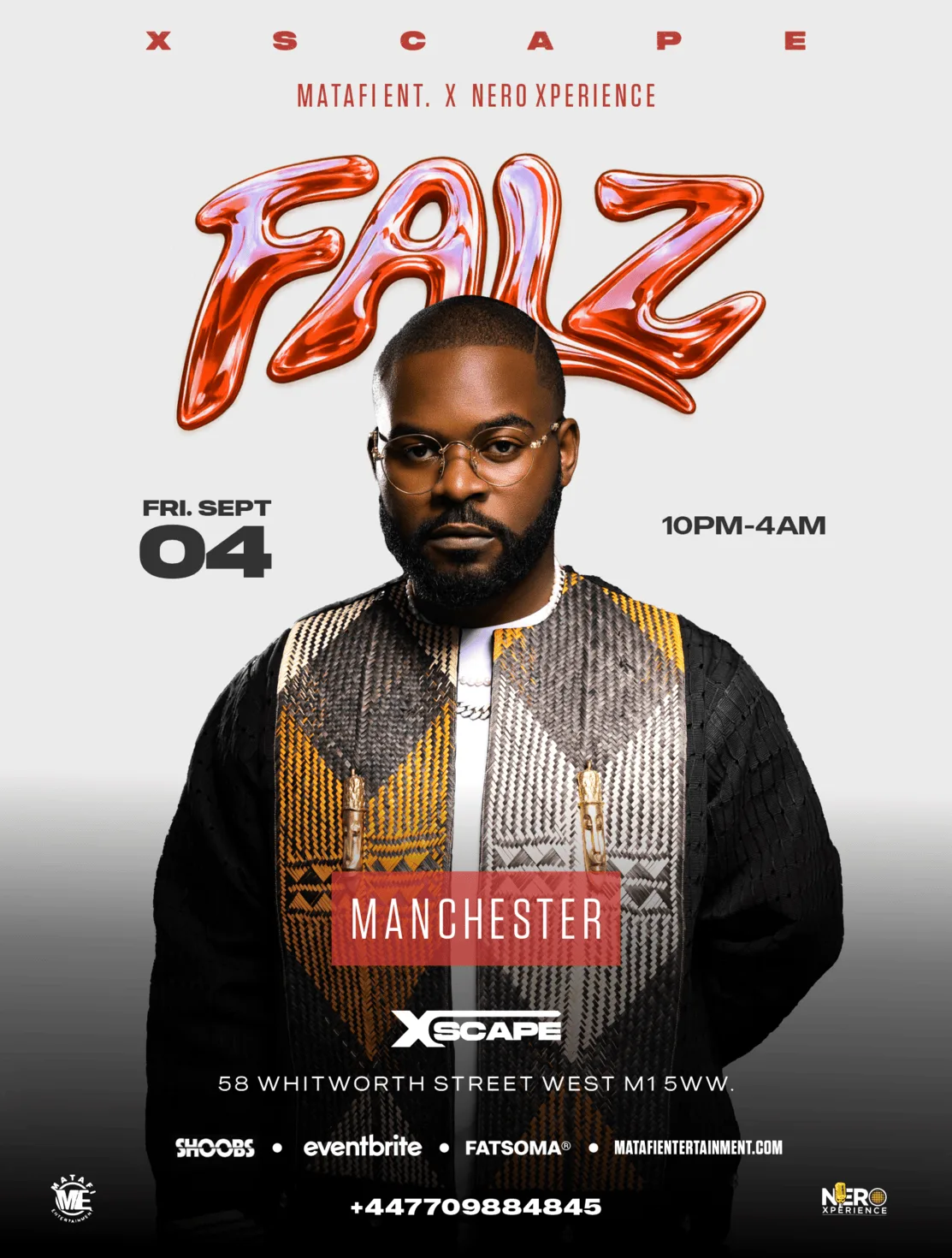 FALZ In Manchester - Afrobeats/HipHop/Amapiano/RnB/DanceHall at Xscape Manchester