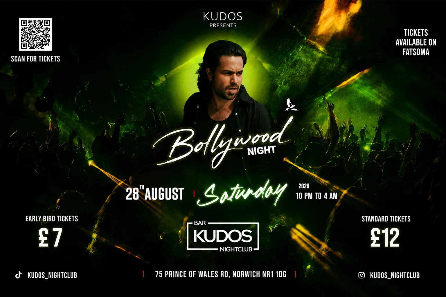 Kudos Presents: Bollywood Night Summer Edition at KUDOS Bar and Nightclub