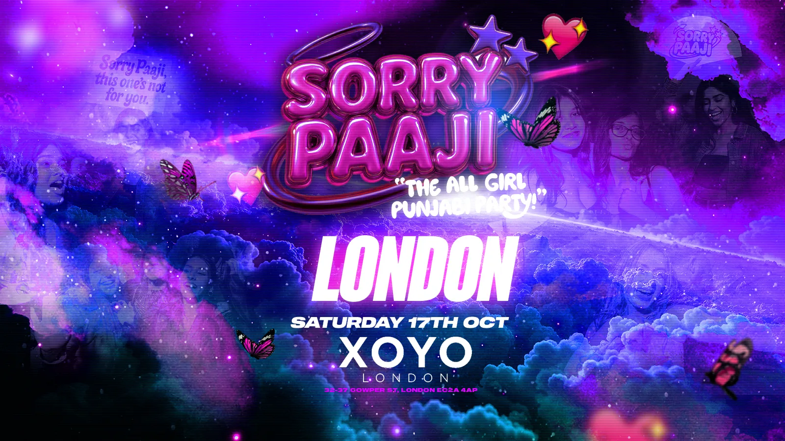 Sorry Paaji - The All Girl Punjabi Party - XOYO London [TICKETS DROP THURS 13TH AUG!}