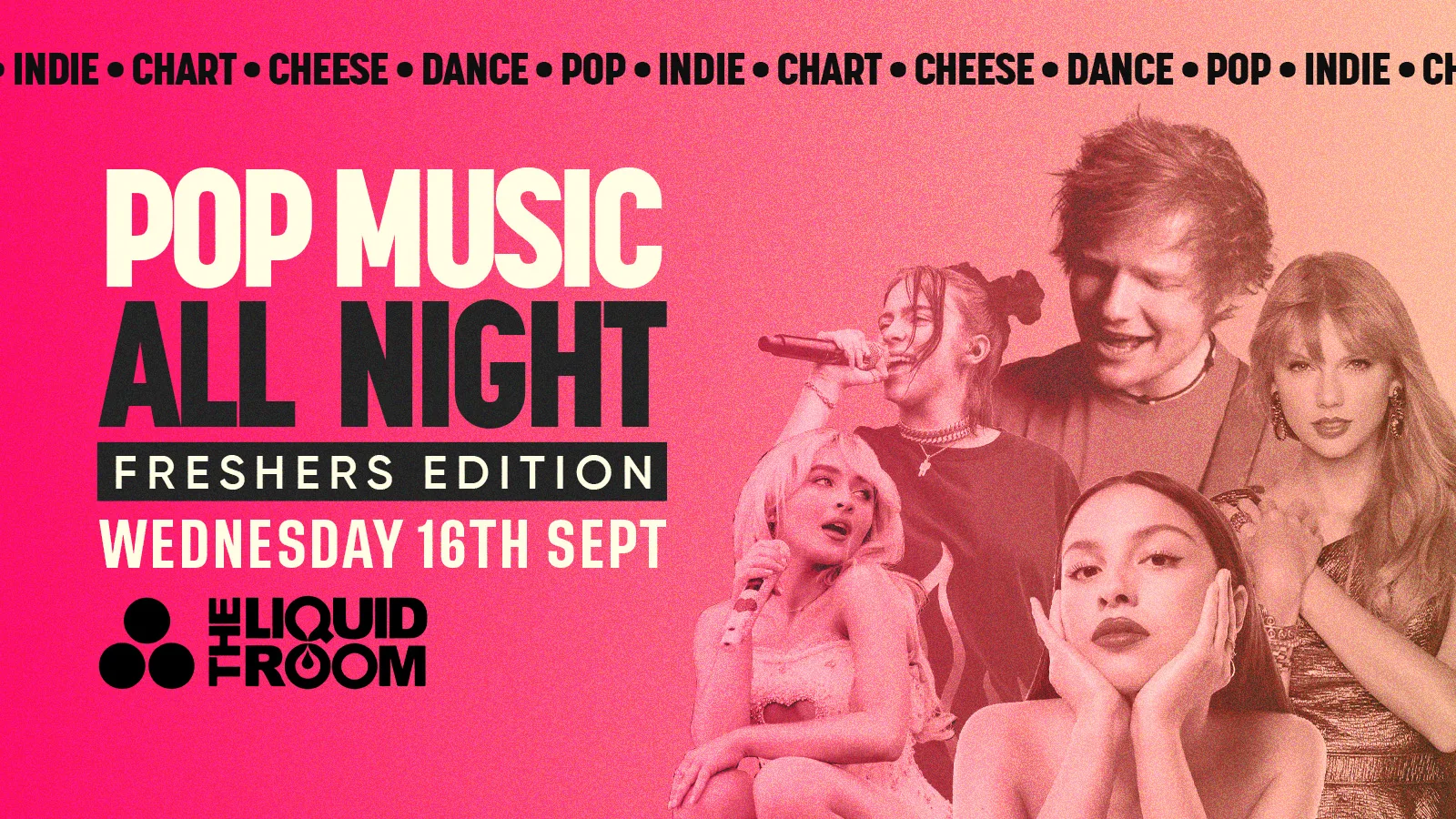 Pop, Cheese & Indie All Night - Freshers Special | Edinburgh Freshers 2026
