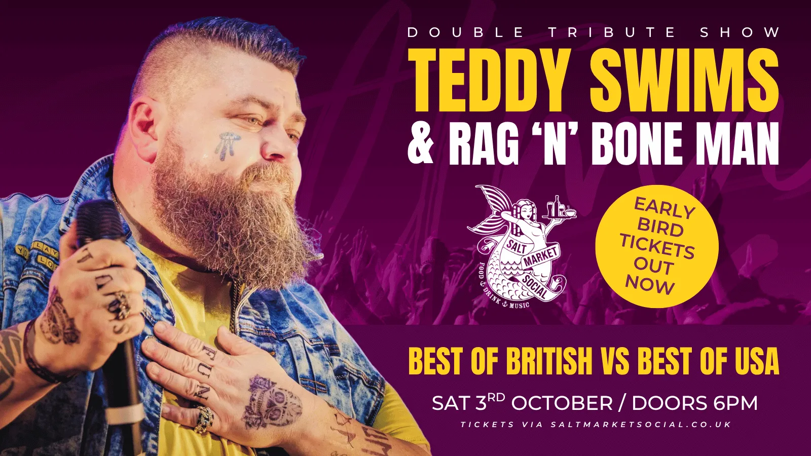 Rag and Bone Man and Teddy Swims Tribute at The Loading Bay