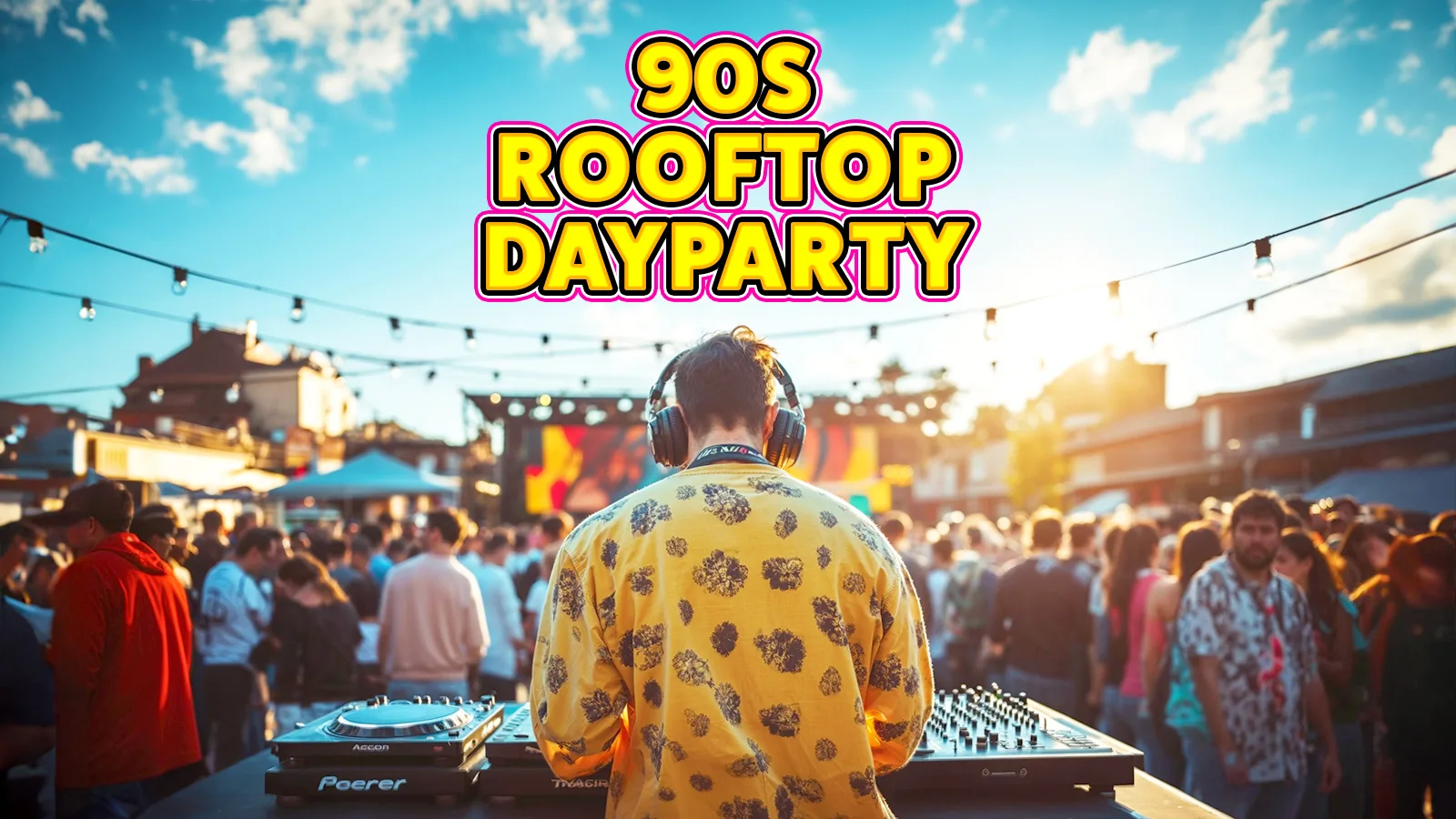 90s Rooftop Day Party: Plymouth ☀️ at Level 33 Open-Air Rooftop Venue & Club