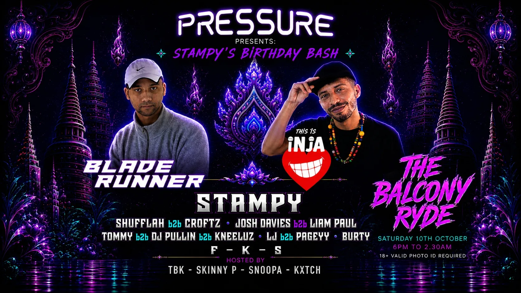 Bladerunner & Inja + Support at The Balcony Ryde 😮‍💨