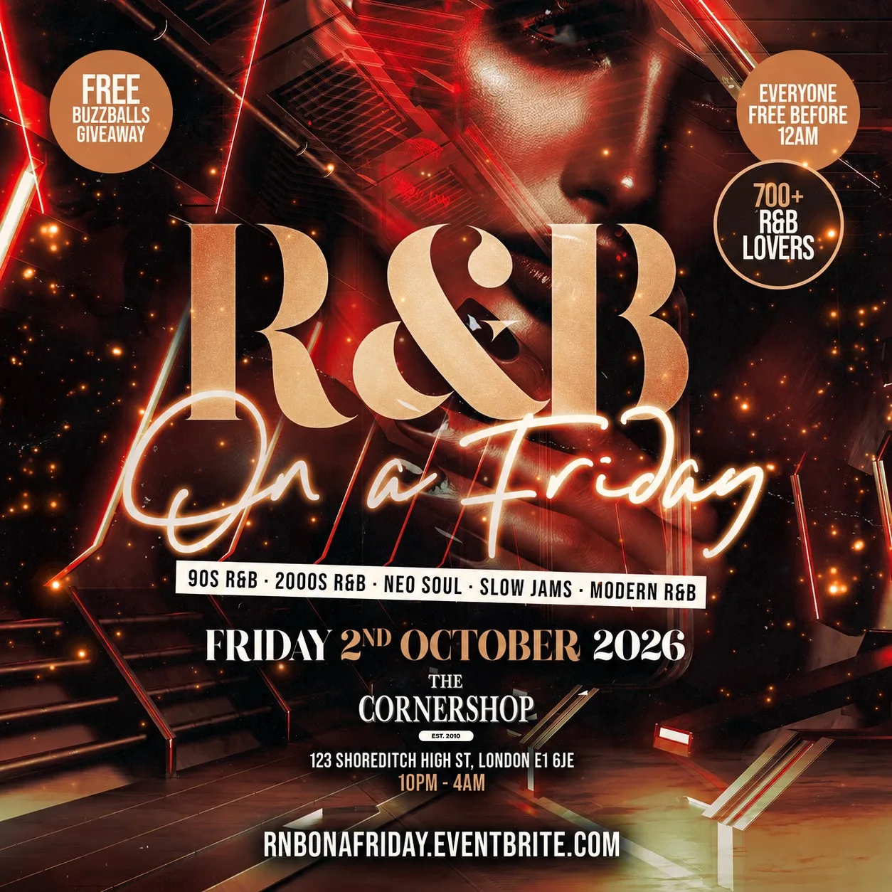 R&B On A Friday - Shoreditch Free RnB Party at The Cornershop Bar