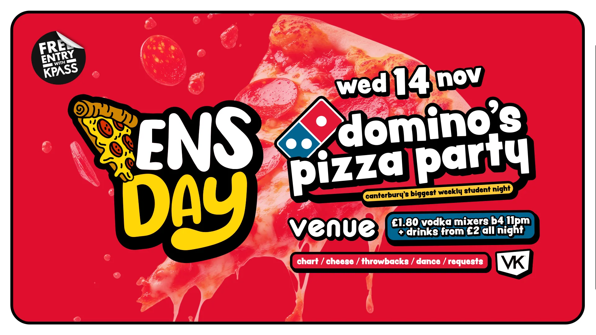 VENSDAY 🍕 Domino's Pizza Party at The Venue
