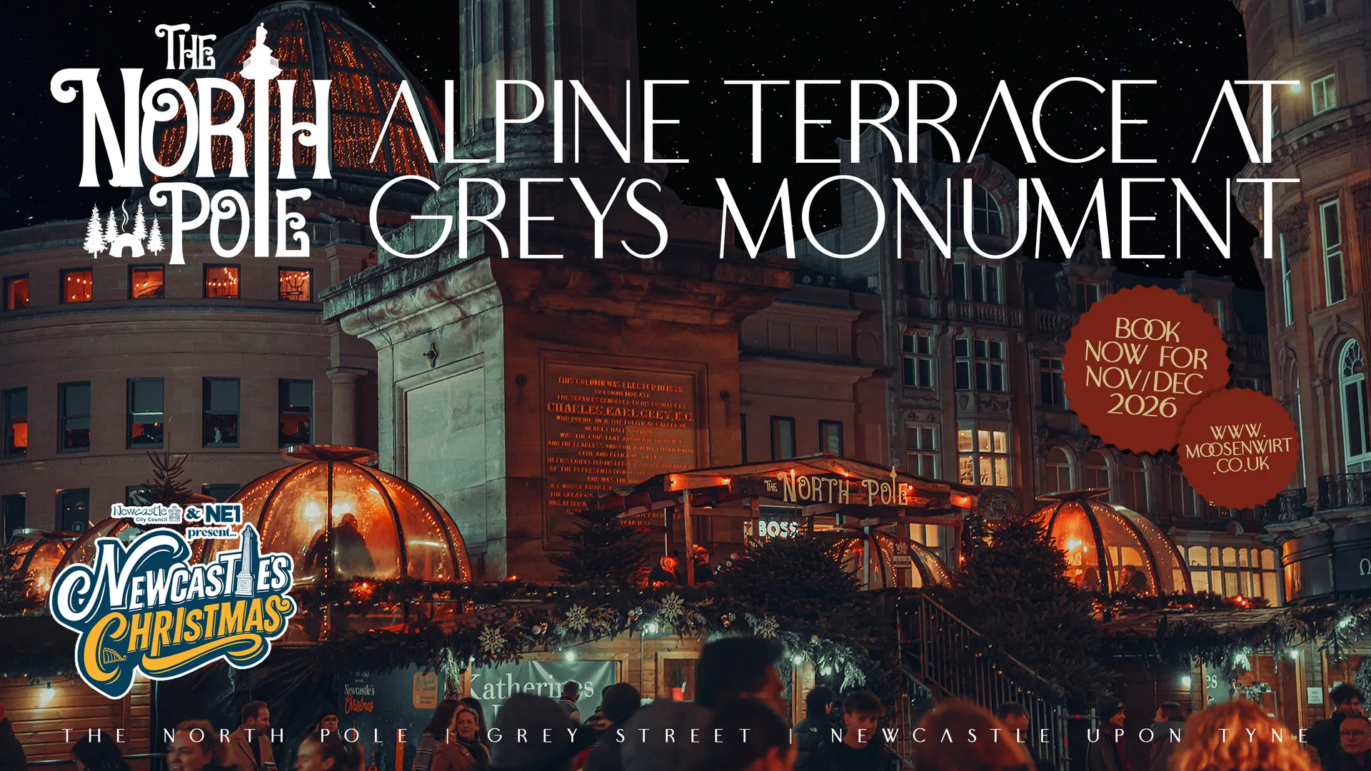 Tuesday 24th November / Luxe Igloo Table Booking / The North Pole at Grey's Monument