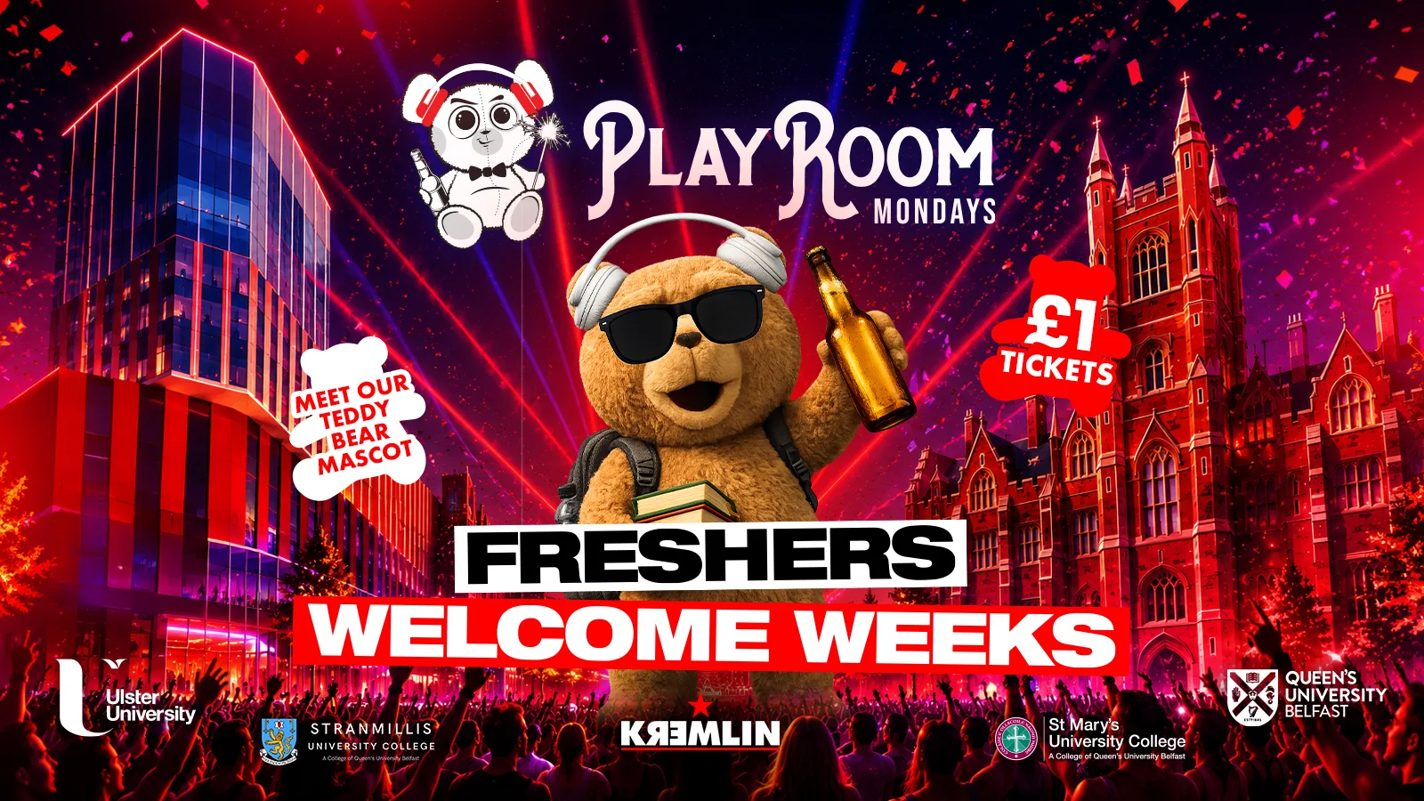 Playroom Mondays Move In Weeks 📚🧸 £1 Entry & £3.50 Drinks 🐻