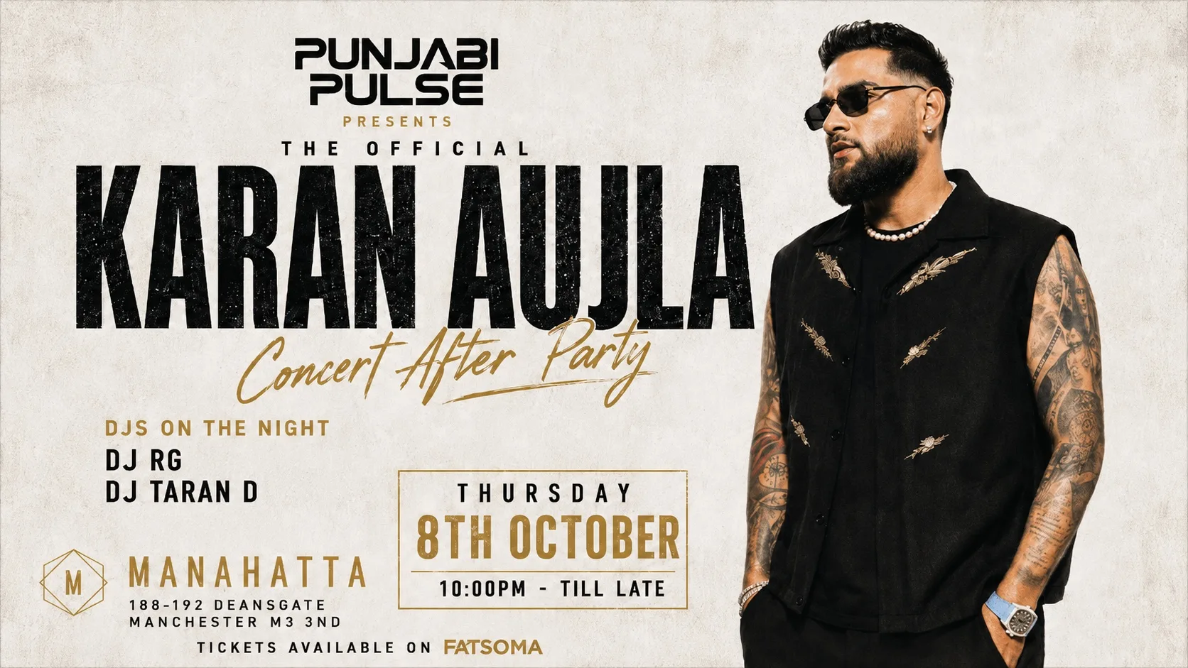 Punjabi Pulse Presents Karan Aujla Official Concert After Party at Manahatta Deansgate
