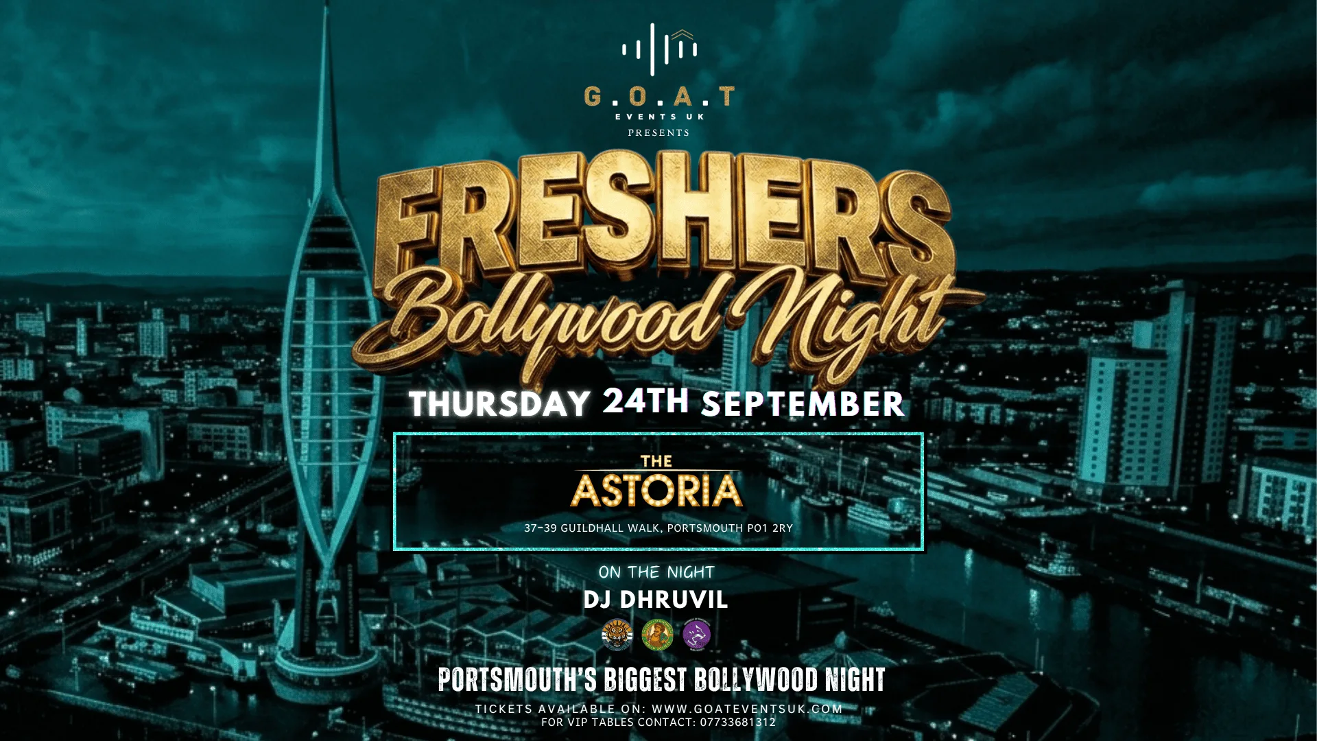 PORTSMOUTH'S BIGGEST BOLLYWOOD FRESHERS WELCOME PARTY - MASSIVE TAKEOVER | 24TH SEPTEMBER at The Astoria