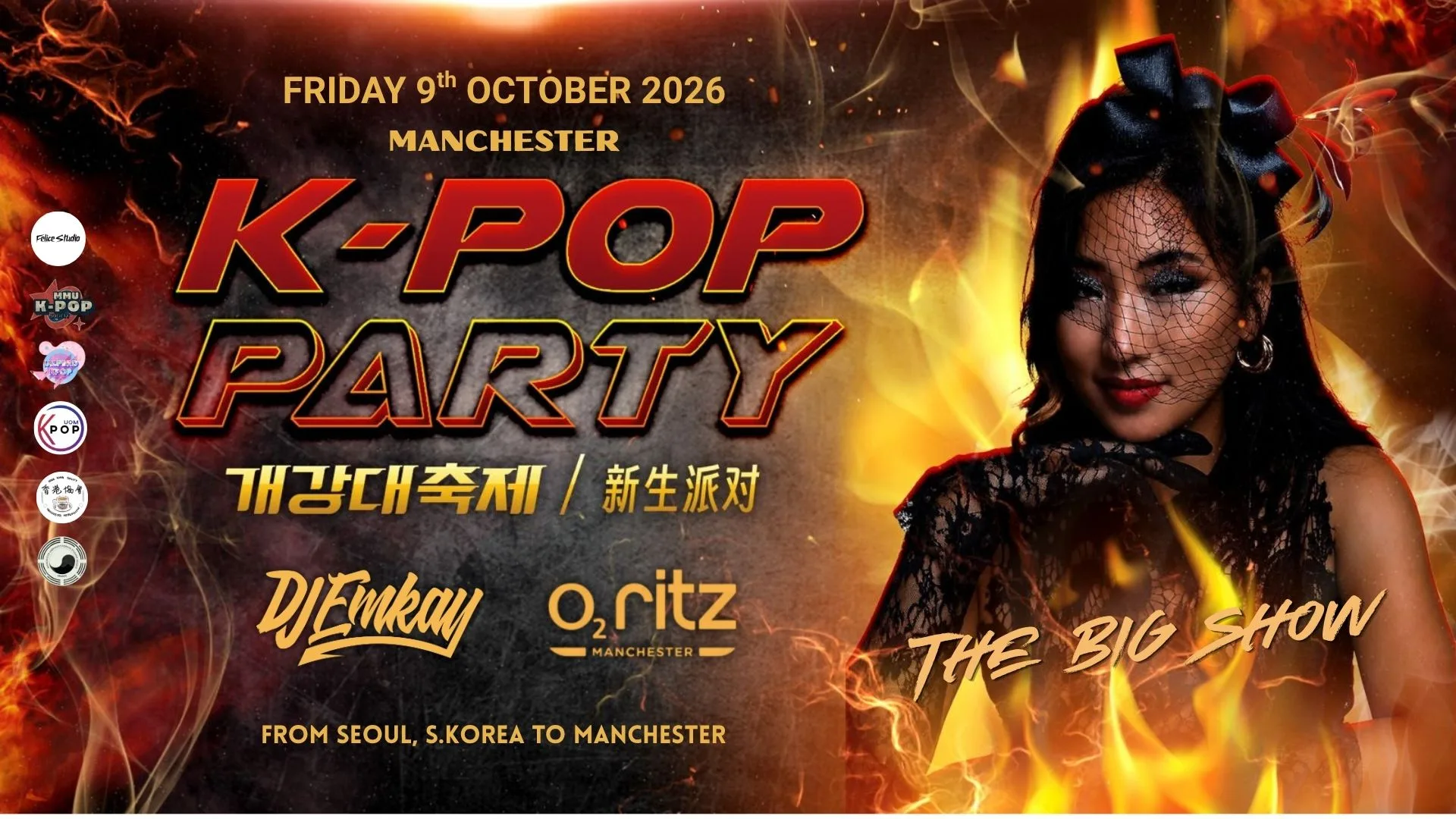Manchester K-Pop Party - Fire Tour THE BIG SHOW | Friday 9th October