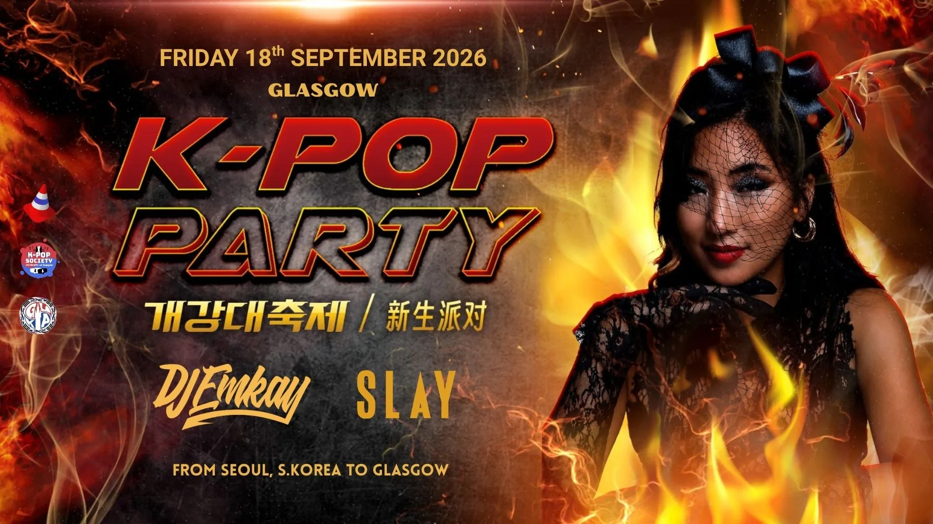 Glasgow K-Pop Party - Fire Tour with DJ EMKAY | Friday 18th September