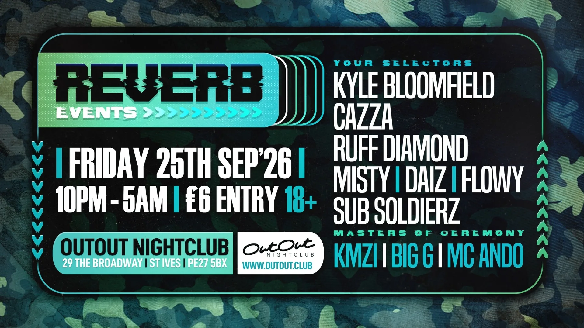 REVERB Takeover at OutOut Nightclub