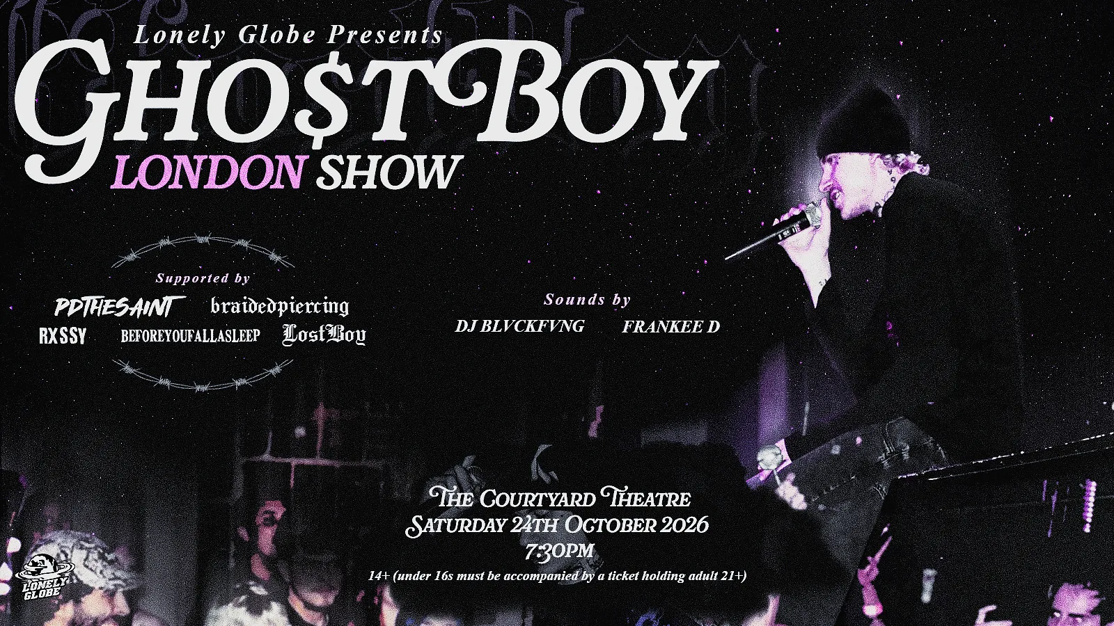 GHO$TBOY - LIVE IN LONDON at The Courtyard Theatre