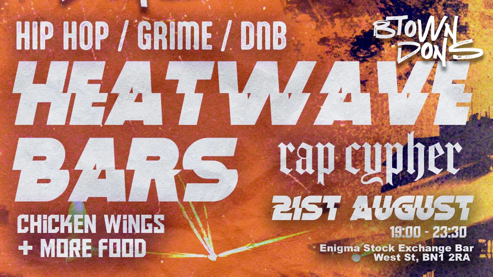 Heatwave Bars at Enigma Stock Exchange Bar