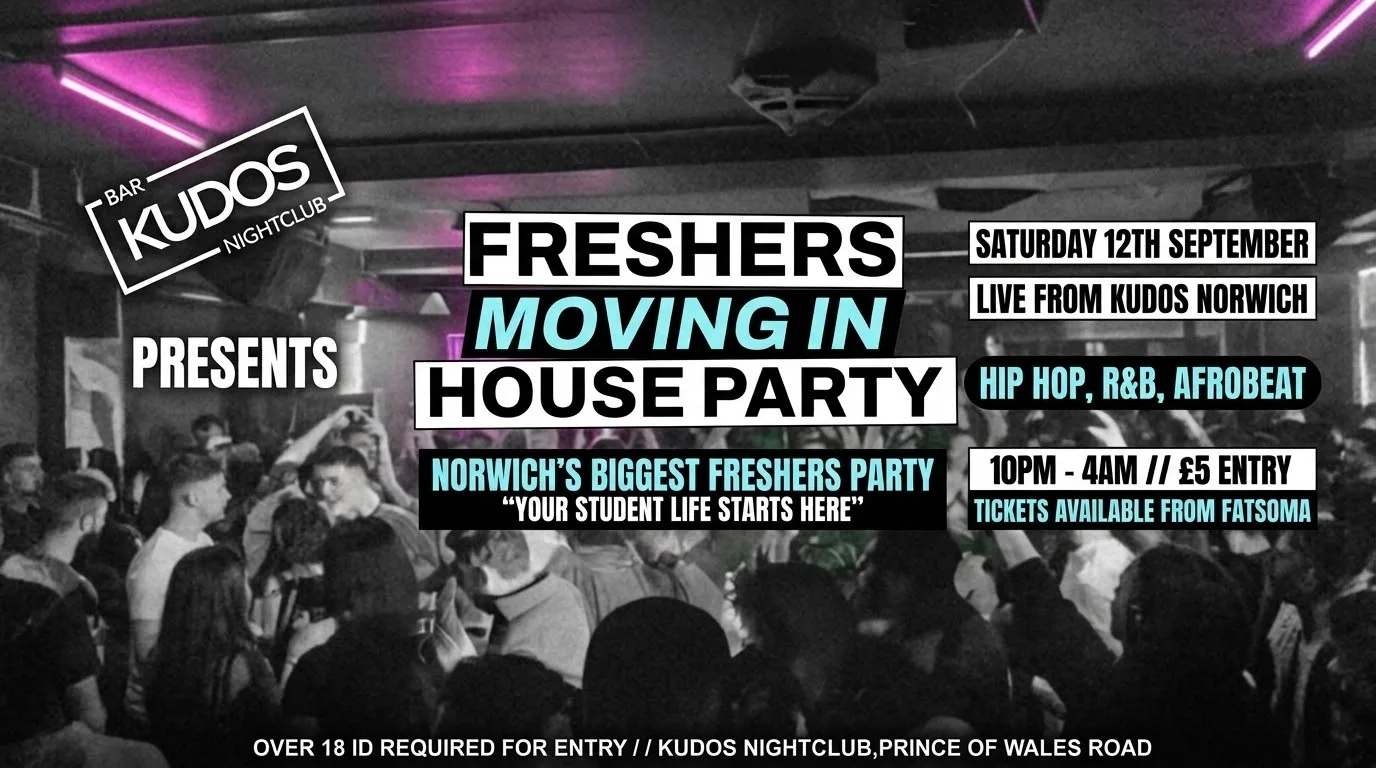 Kudos Presents: Freshers Warm-Up House Party 🎓🏠 at KUDOS Bar and Nightclub