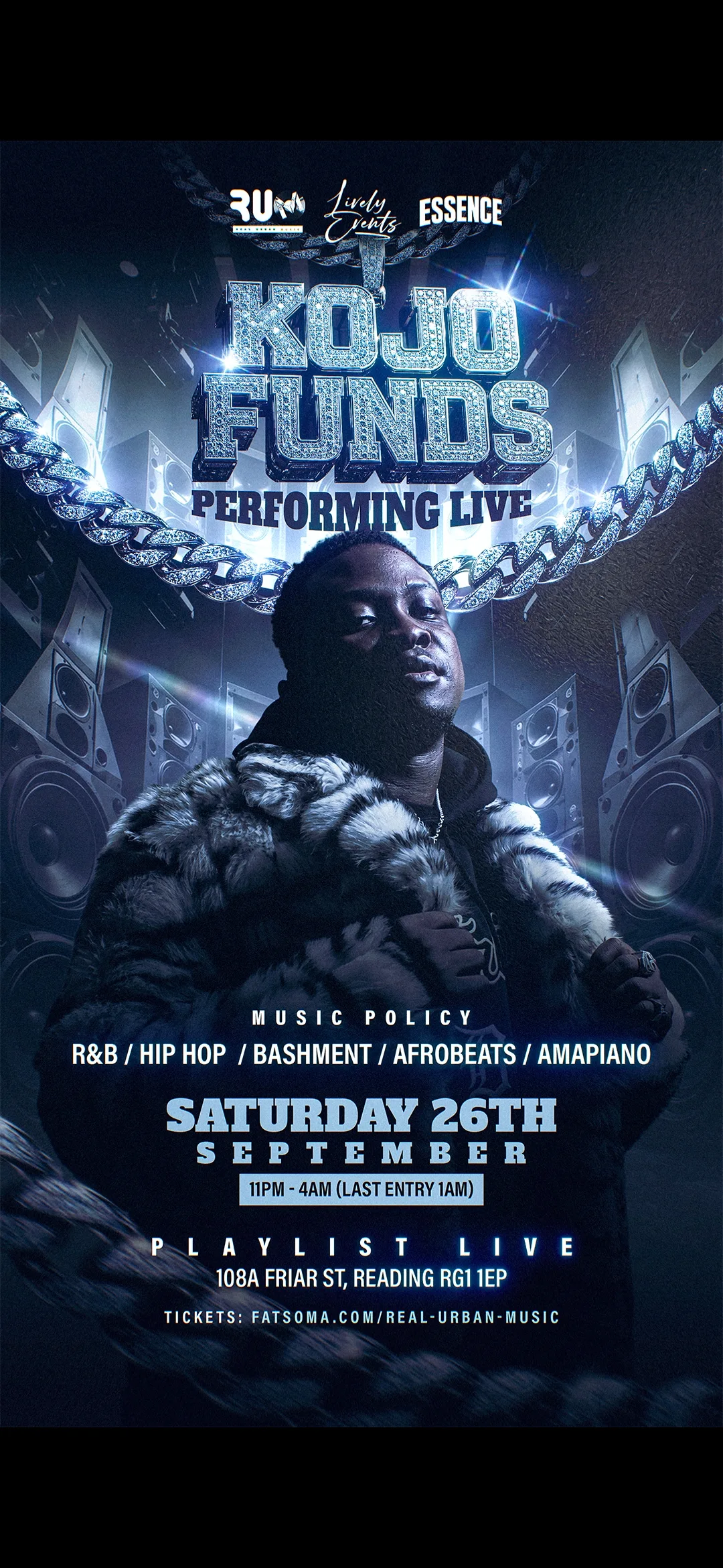 READING R.U.M & LIVELY ents presents KOJO FUNDS LIVE IN READINGN