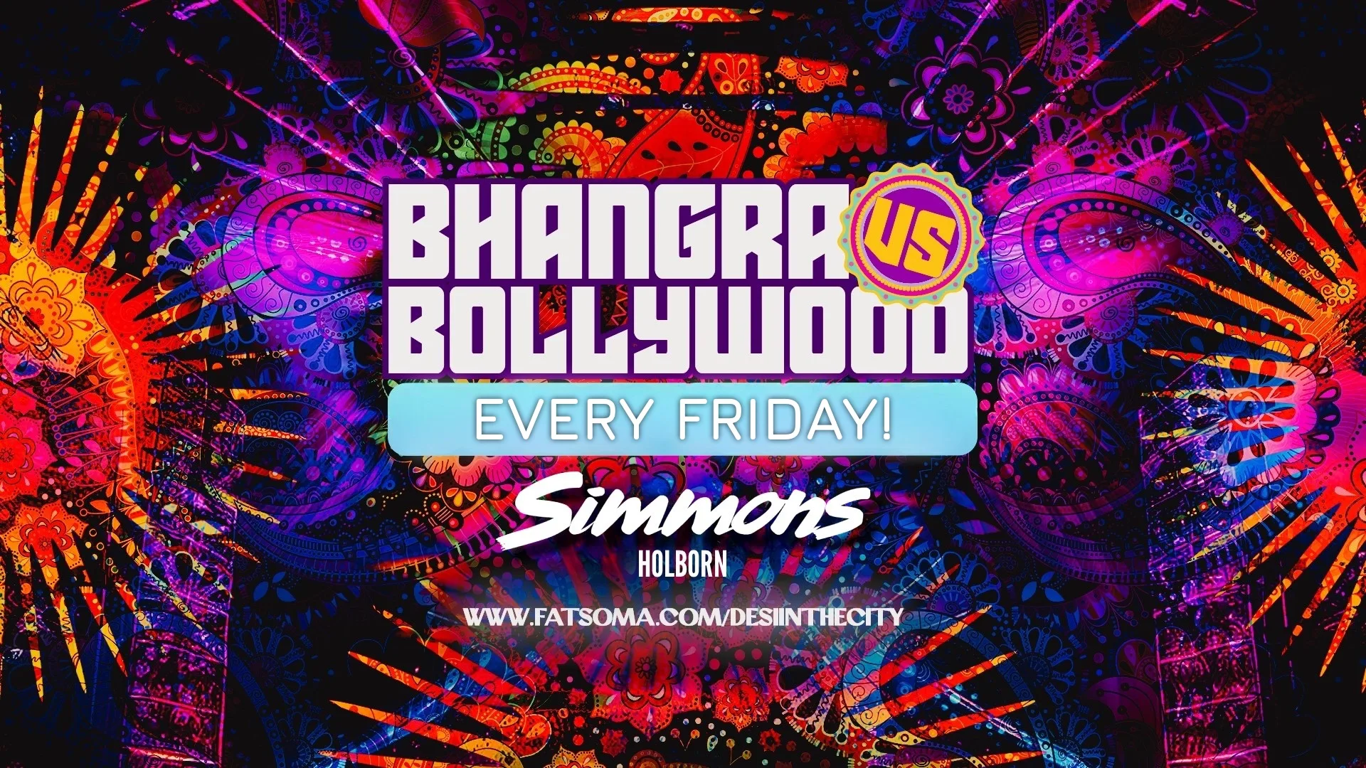 BHANGRA VS BOLLYWOOD | 25.09.26 | Every Friday! | SIMMONS HOLBORN at Simmons Bar | Holborn