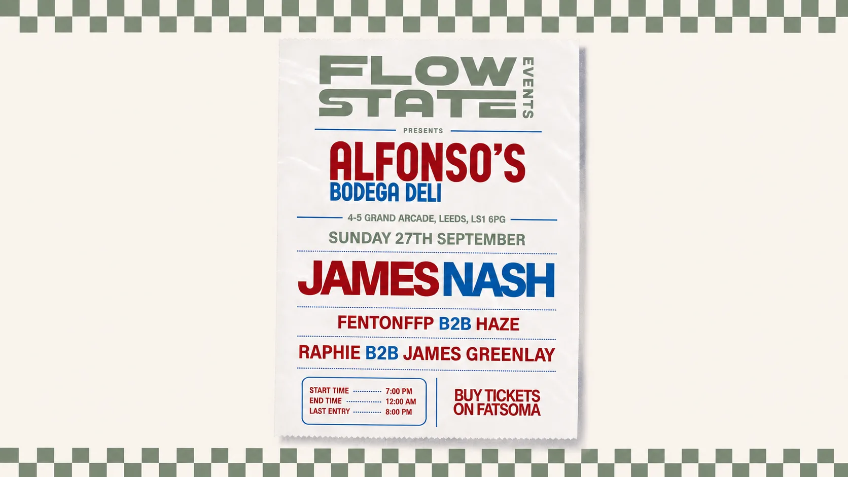 ALFONSO’S X FLOW STATE EVENTS